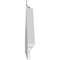 Ekena Millwork Acorn Architectural Grade PVC Combination Pediment, 68"W x 23-7/8"H x 2-3/4"P (Pitch 6/12) PEDPC068X240ACR00 - alternate 6